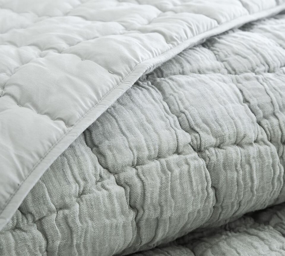 Cloud Linen Handcrafted Coverlet & Pillowcases Pottery Barn Australia